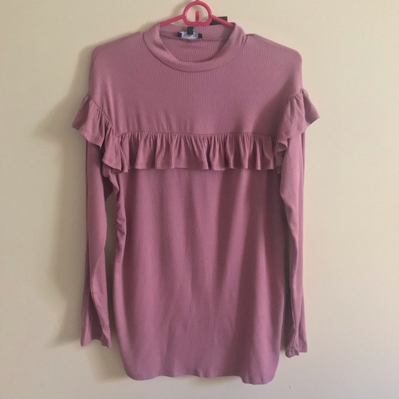 🎀 Mauve Ruffle Top by Roolee 🎀 - Picture 3 of 8